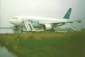 Czekała na nas szerokokadłubowa maszyna