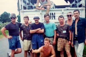 Koledzy z bazy w Pursat.