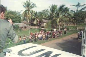 Wzdłuż całej drogi którą jechaliśmy gromadziła się liczna publiczność....