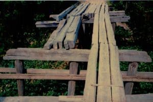 początek odbudowy mostu